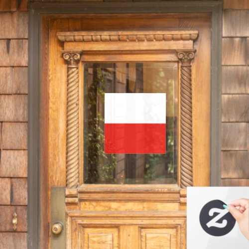 Poland flag window cling