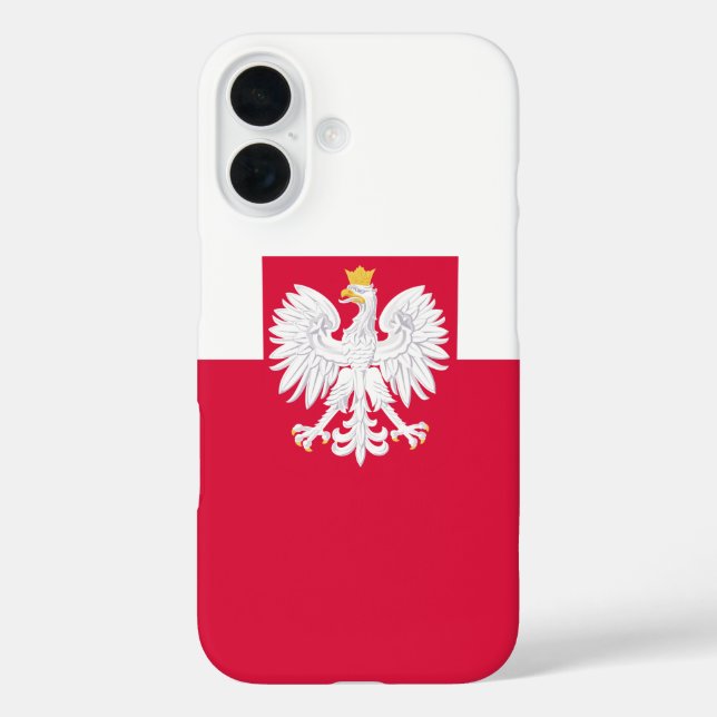 Poland flag (with coat of arms) Case-Mate iPhone case (Back)