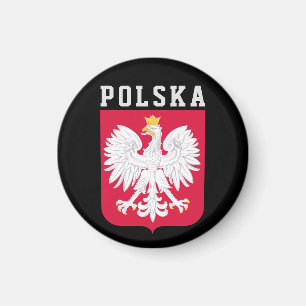 Poland flag (with coat of arms) magnet