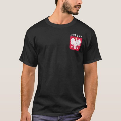 Poland flag with coat of arms T_Shirt