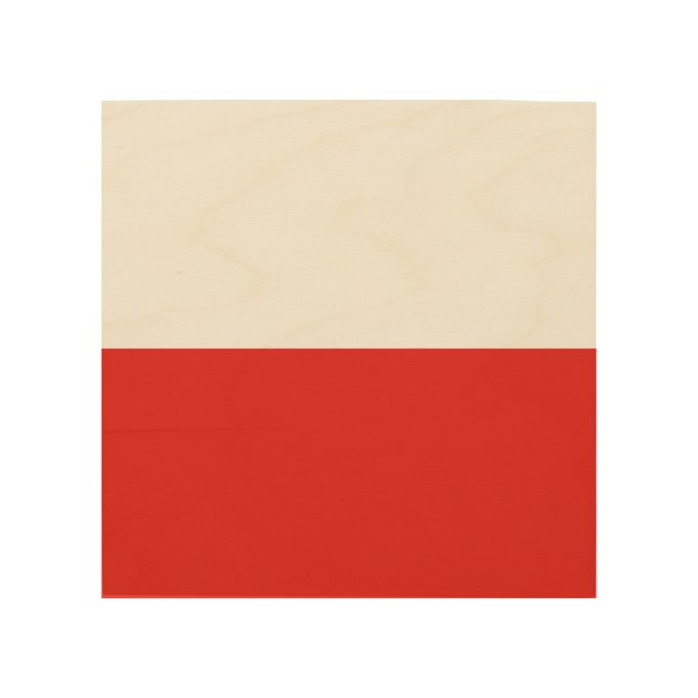 Poland flag wood wall art (Front)