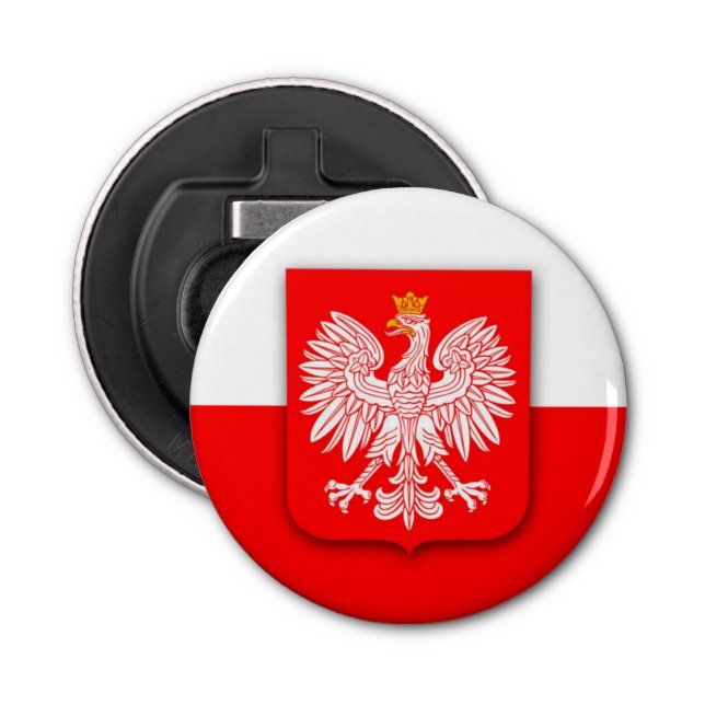 Poland Flag World Cup 2022 Football Soccer  Bottle Opener (Front)