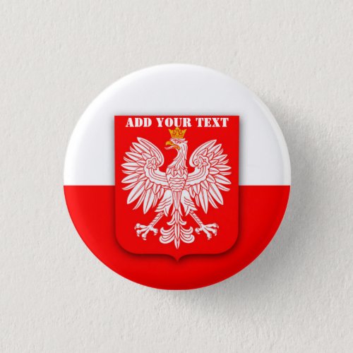 Poland Flag World Cup 2022 Football Soccer Button