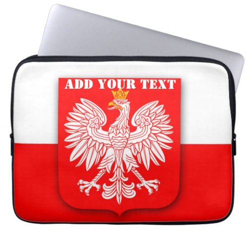 Poland Flag World Cup 2022 Football Soccer Laptop Sleeve