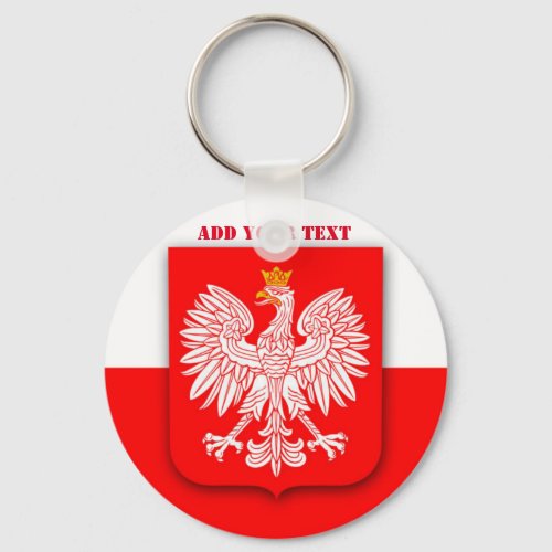 Poland Flag World Cup 2022 Football Soccer Polska Keychain