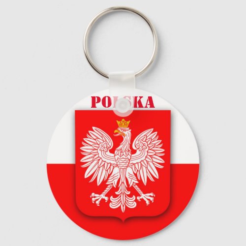 Poland Flag World Cup 2022 Football Soccer Polska  Keychain