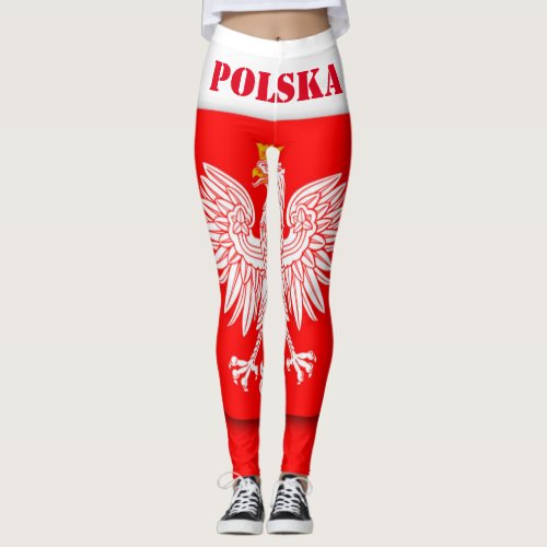 Poland Flag World Cup 2022 Football Soccer Polska Leggings