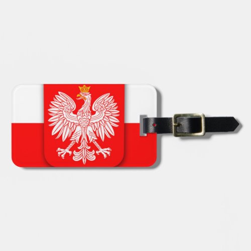Poland Flag World Cup 2022 Football Soccer Polska Luggage Tag