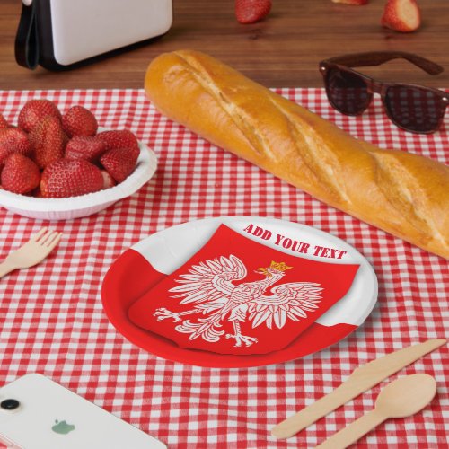 Poland Flag World Cup 2022 Football Soccer Polska Paper Plates
