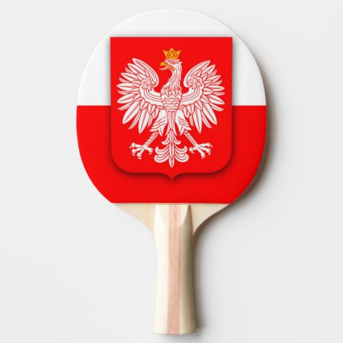 Poland Flag World Cup 2022 Football Soccer Polska Ping Pong Paddle
