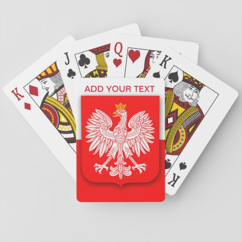 Poland Flag World Cup 2022 Football Soccer Polska Playing Cards