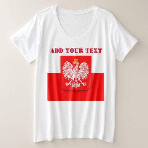Poland Flag World Cup 2022 Football Soccer Polska  Plus Size T_Shirt