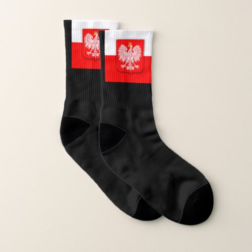 Poland Flag World Cup 2022 Football Soccer Socks