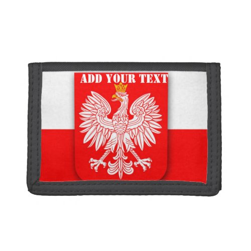 Poland Flag World Cup 2022 Football Soccer Trifold Wallet