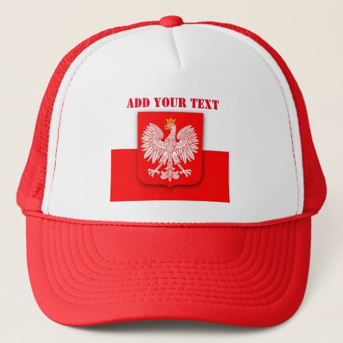 Poland Flag World Cup 2022 Football Soccer Trucker Hat