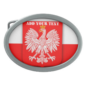 Poland Flag World Cup Football Soccer Belt Buckle