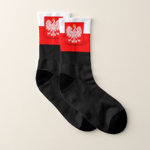 Poland Flag World Polska Football Soccer Socks