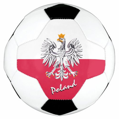 Poland Football  Polish Flag  Sports Soccer Ball