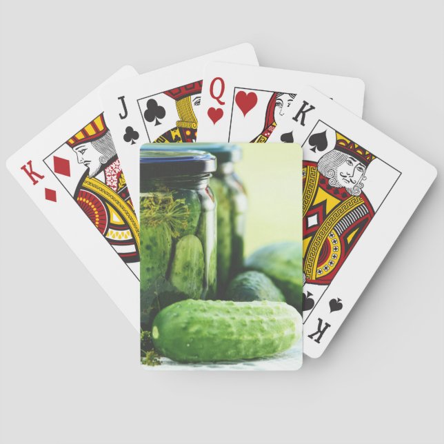 Poland Gherkins Polish Food Pickles Dill Cucumber Poker Cards (Back)