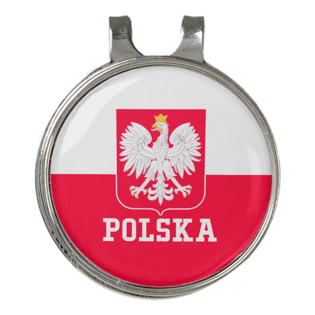 Poland Golf Hat Clip (Front)