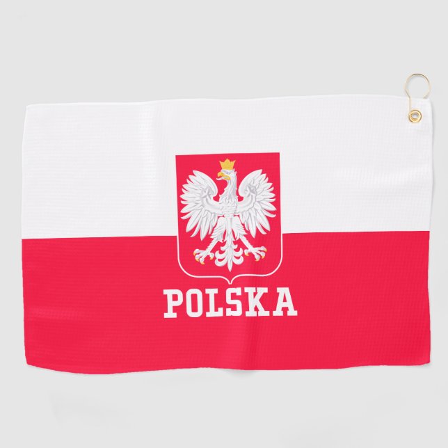 Poland Golf Towel (Horizontal)