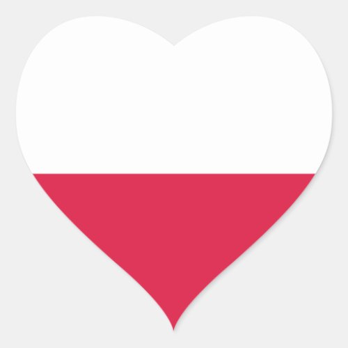 poland heart sticker