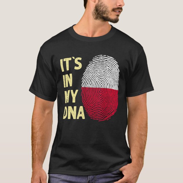 Poland In My Dna Polish Flag Team Poland T-Shirt (Front)
