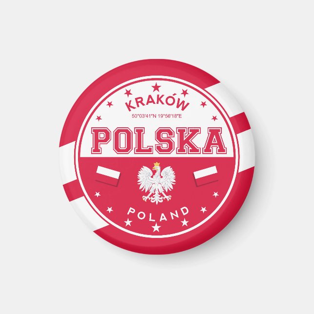 Poland Krakow Magnet (Front)