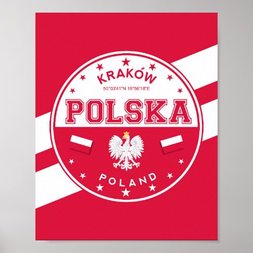 Poland Krakow Poster