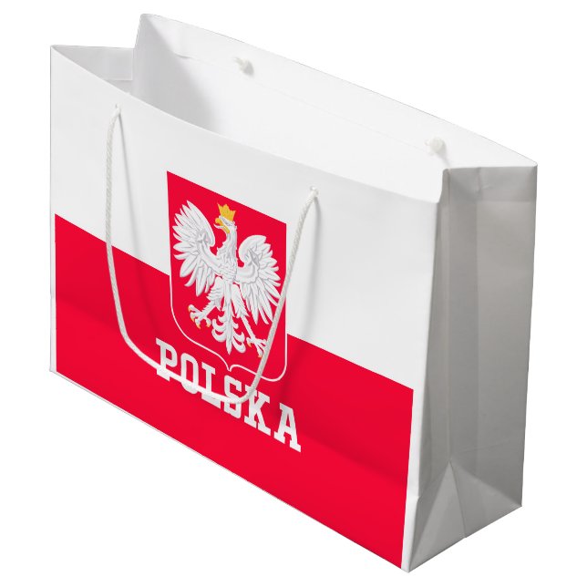 Poland Large Gift Bag (Front Angled)