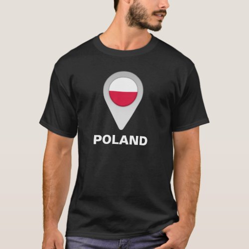 Poland Location Flag T_Shirt