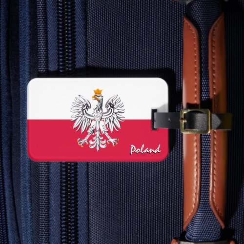 Poland Luggage Tags patriotic Polish Flag Luggage Tag