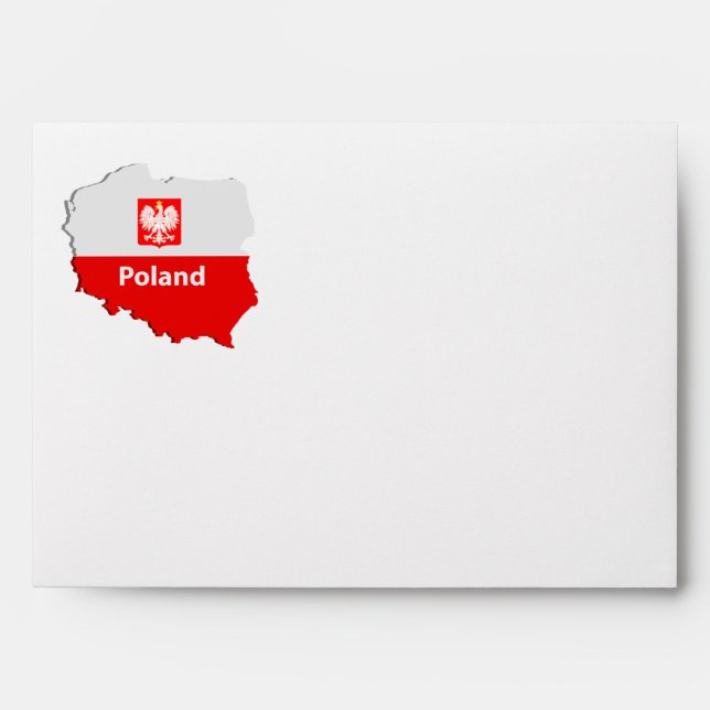 Poland map envelope (Front)