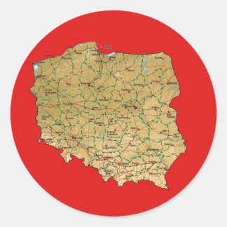 Poland Map Sticker