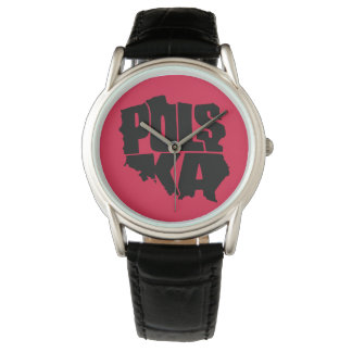Poland Map Typography Watch