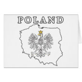 Poland Map With Eagle (Front Horizontal)