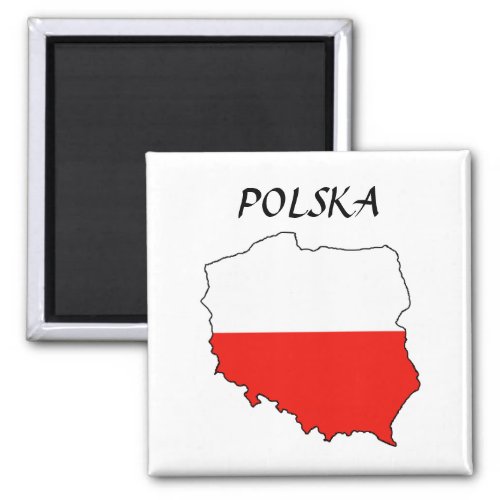 Poland MapFlag Polska Magnet