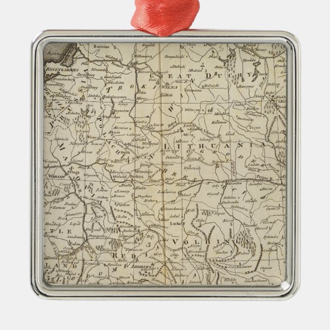 Poland Metal Ornament (Front)