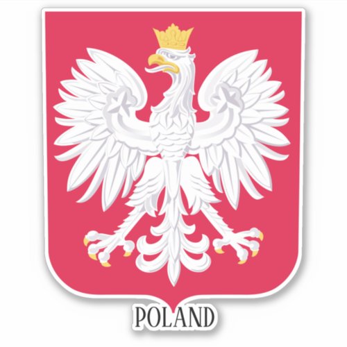 Poland National Coat Of Arms Patriotic Sticker