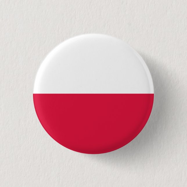Poland National Flag Button (Front)