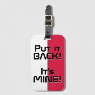 Poland National Flag Funny Patriotic Luggage Tag