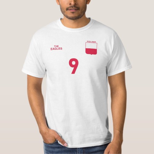 Poland National Football Team Soccer Retro T_Shirt