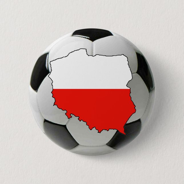 Poland national team pinback button (Front)