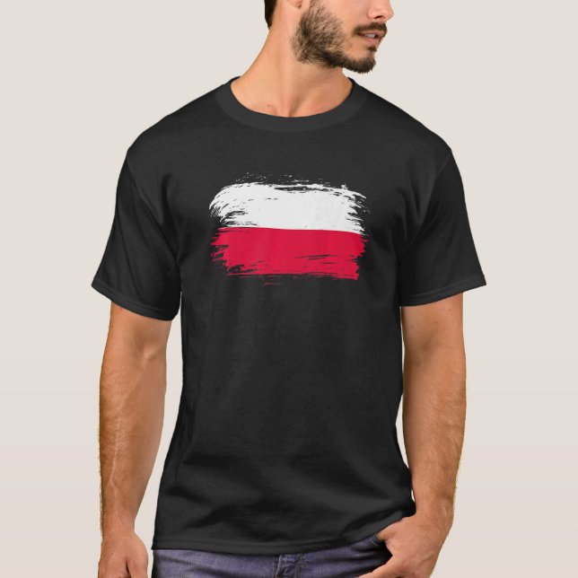Poland Outfit  Poland Flag Symbol  I Love Poland T-Shirt (Front)