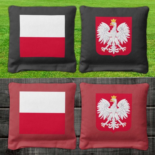 Poland patriotic bags Polish Flag Cornhole Bags