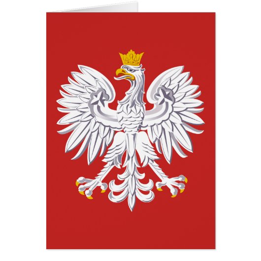 Poland Patriotic Crest with Eagle Cards (Front)
