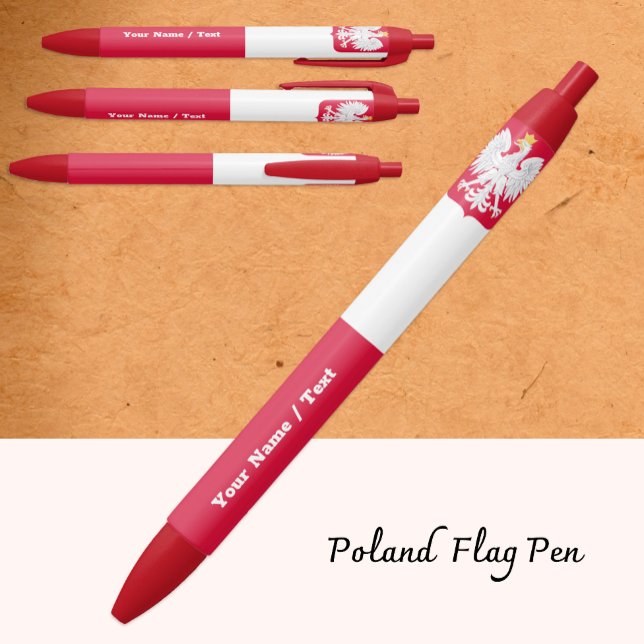 Poland Pen, Polish Flag Pen, Personalized Pen (Creator Uploaded)
