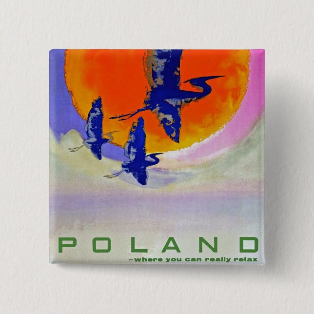 Poland Pinback Button (Front)