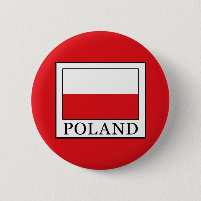 Poland Pinback Button (Front)