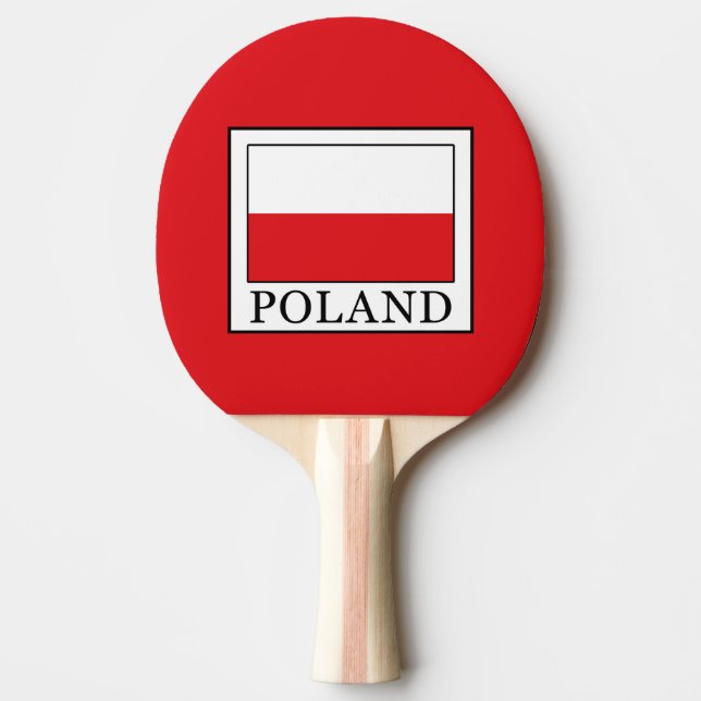 Poland Ping-Pong Paddle (Front)